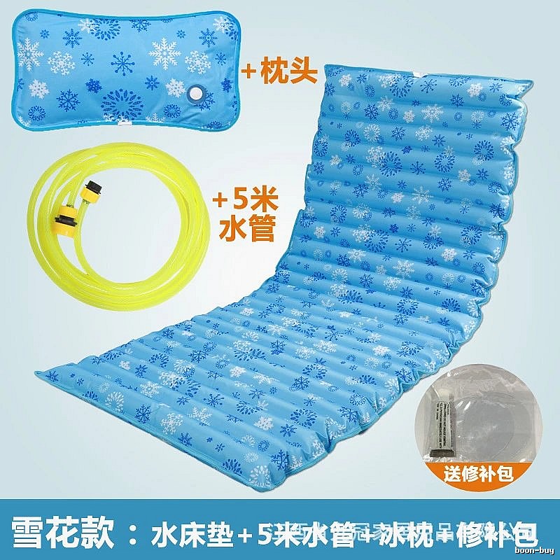 190 x 75 cm Snowflake Pattern Single-bed Size Family Cooling Sleeping Mat