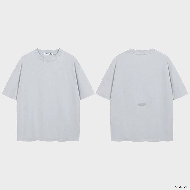 Acne Studios 2090-80 Blue Style Ac908040 Stockholm Logo T-Shirt Relaxed Styling