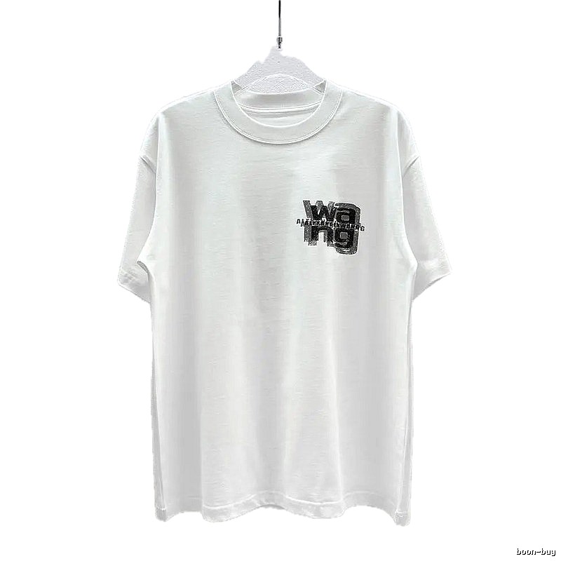 Alexander Wang Logo Cool Style White T-Shirt