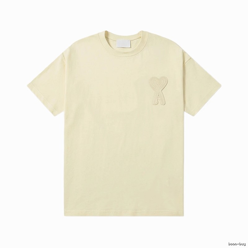 AMI Love Embroidery Simple Style T-shirt