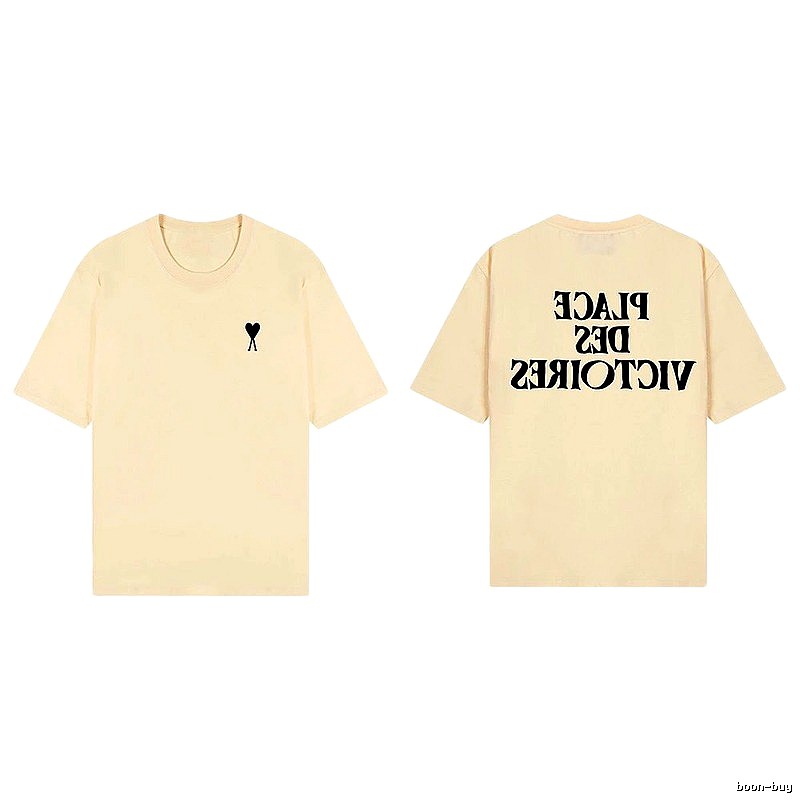 AMI Love Print Short-sleeve Shirt