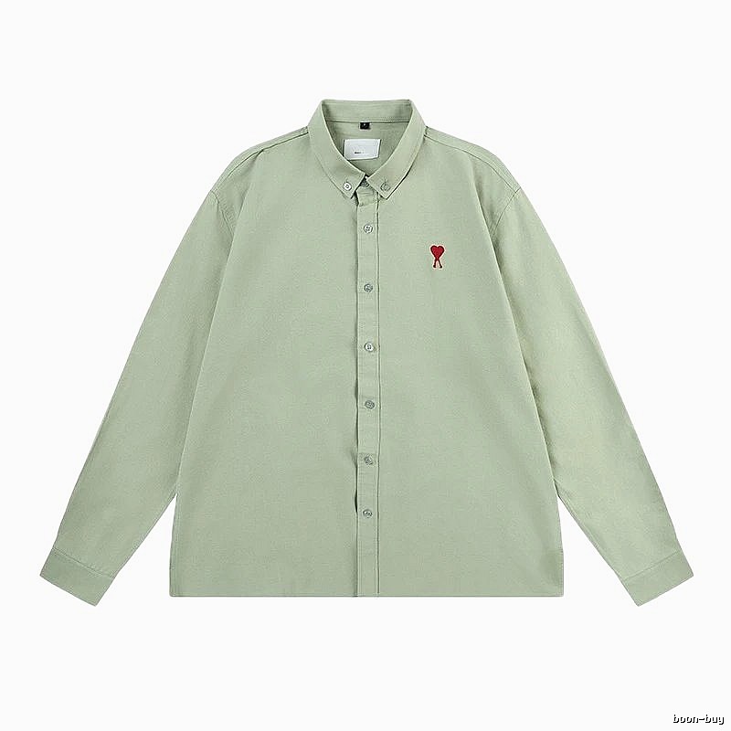 AMI minimalist style green shirt