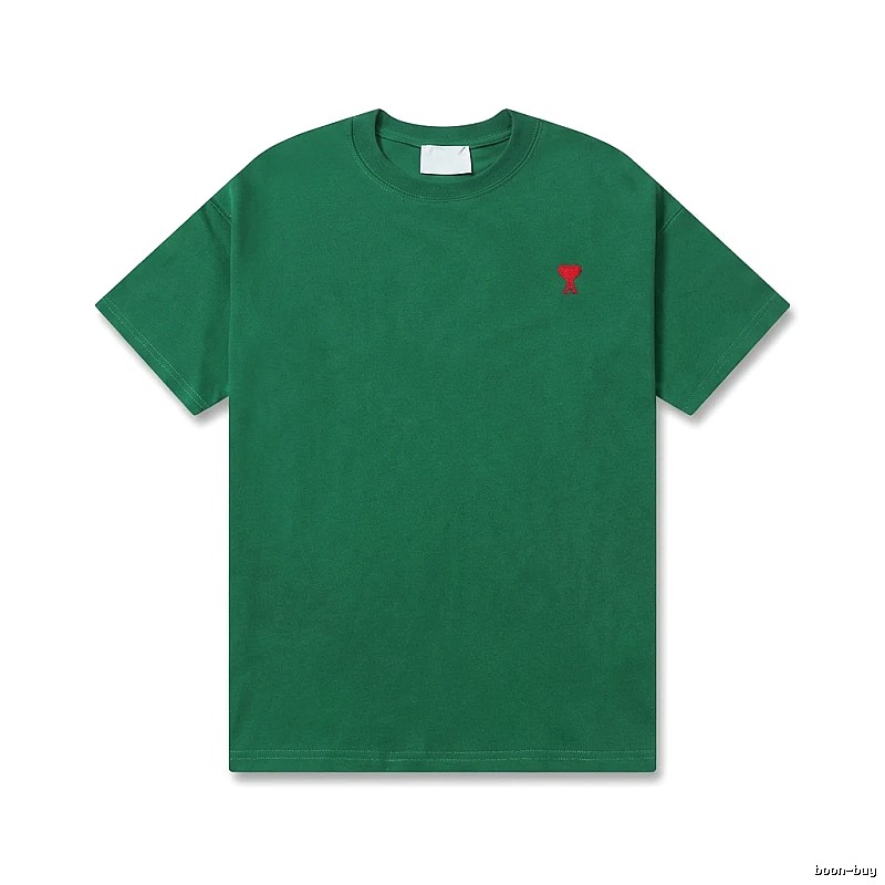 AMI minimalist style green T-shirt