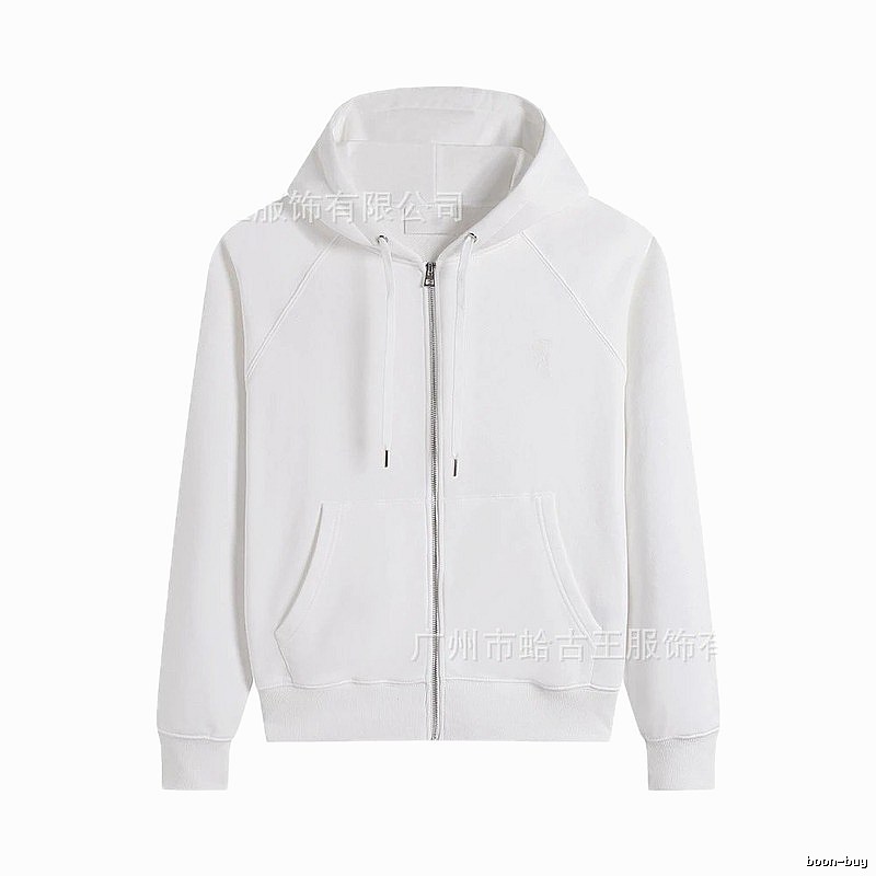 AMI minimalist style white hoodie