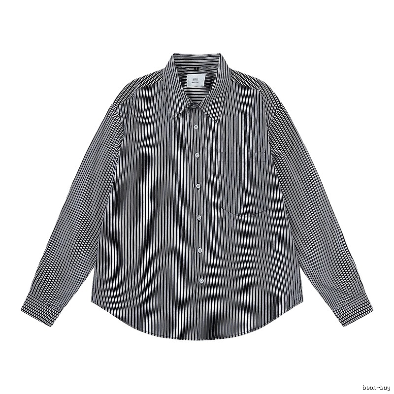 AMI Stripe Minimalist Style Shirt