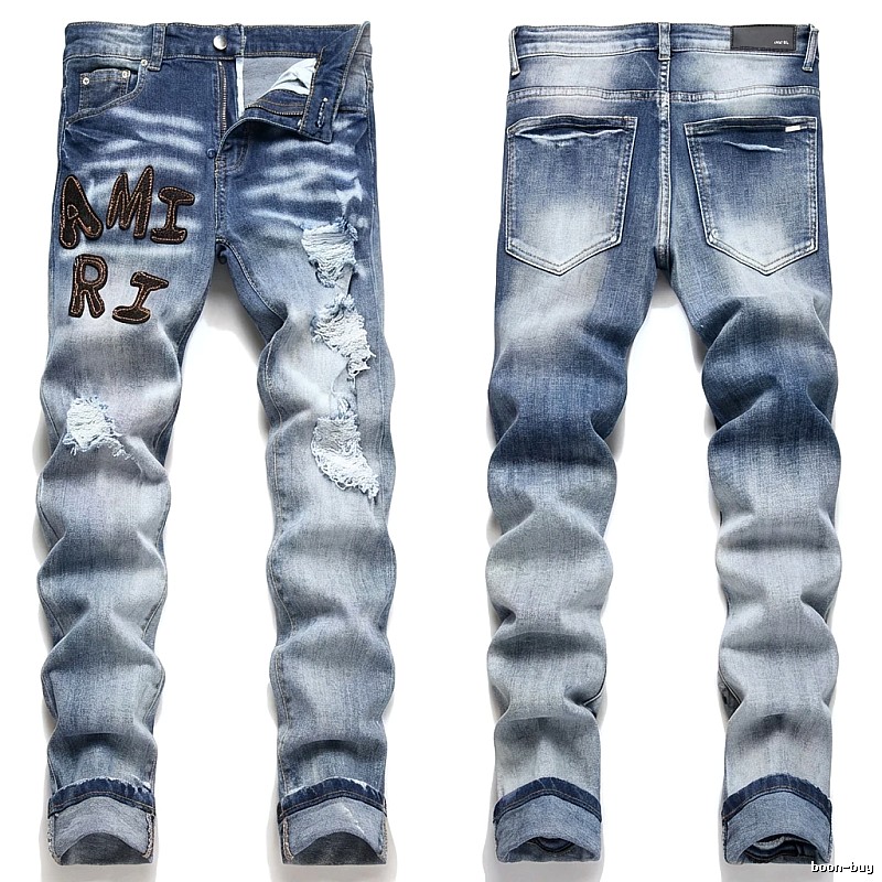 AMIRI Gradient Ripped Jeans