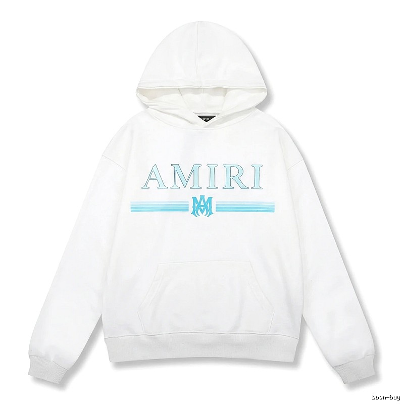 AMIRI letter - printed white hoodie