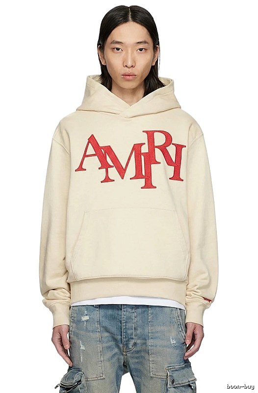 AMIRI Letter Style Beige Sweatshirt
