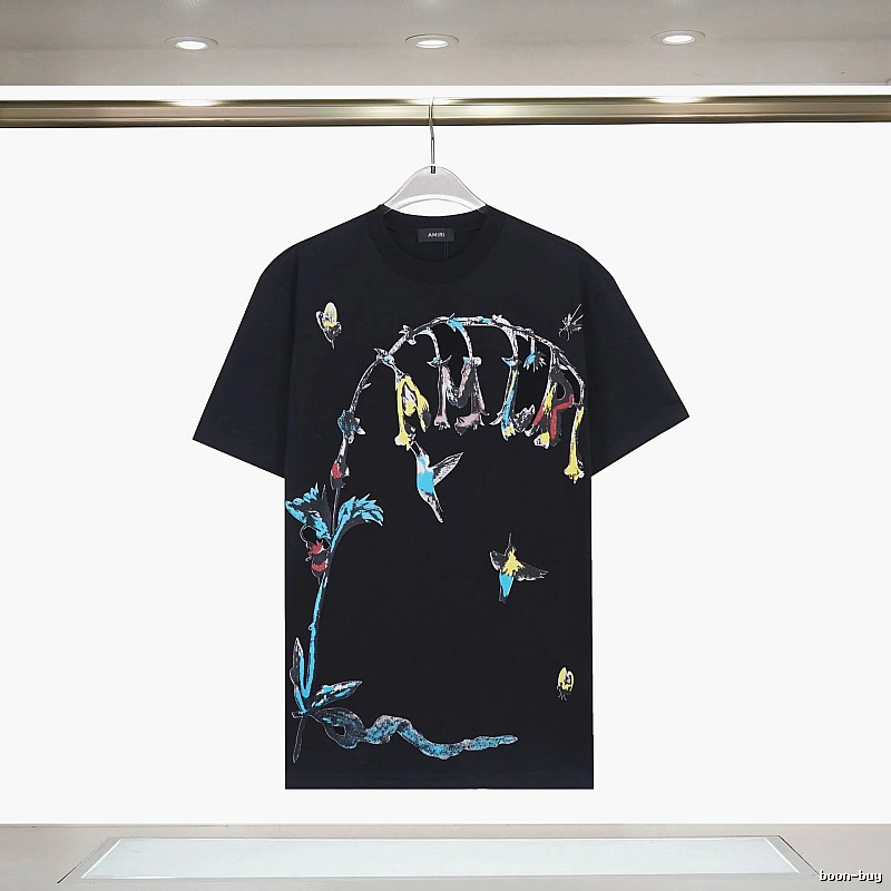 Amiri Lightweight Graphic T-shirt White Blue Amiri for Trend Styling