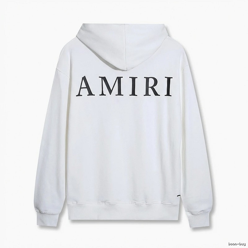 AMIRI minimalist style white hoodie