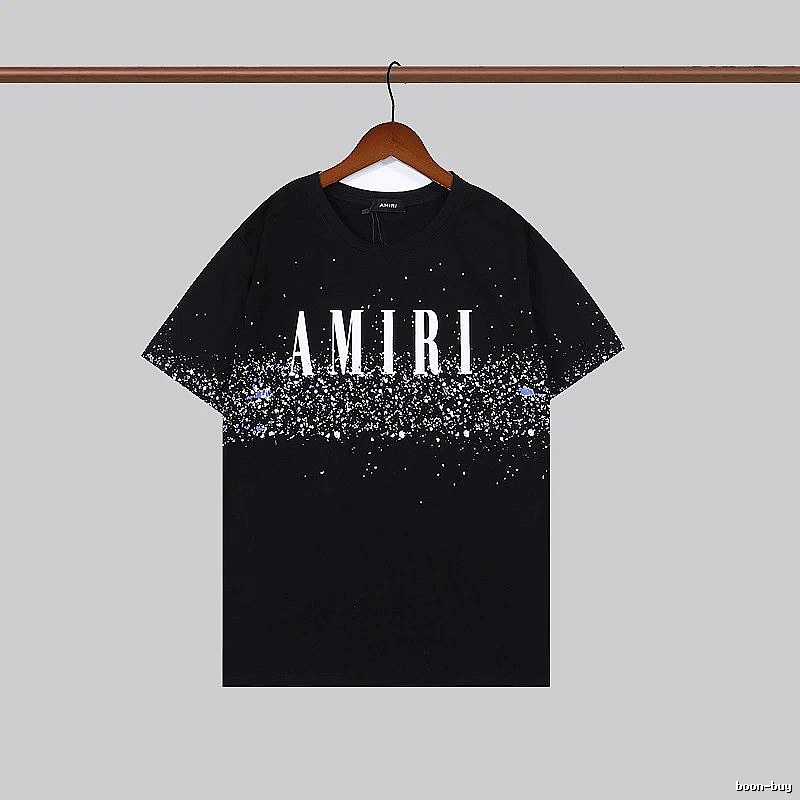 Amiri Monogram Graphic T-shirt White Blue Amiri for Layered Styling