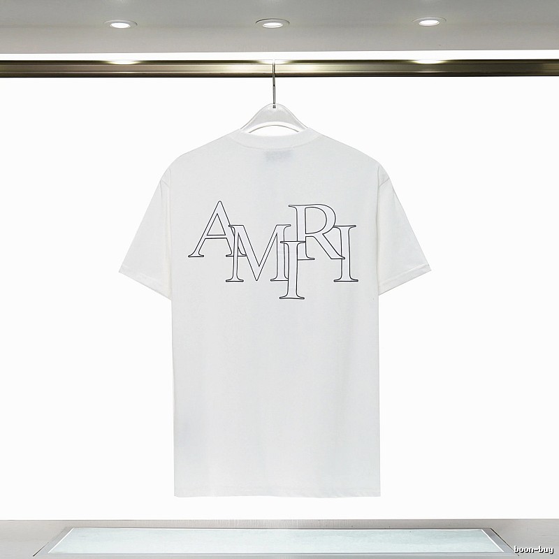 Amiri Relaxed Graphic T-shirt White Blue Amiri with Versatile Design