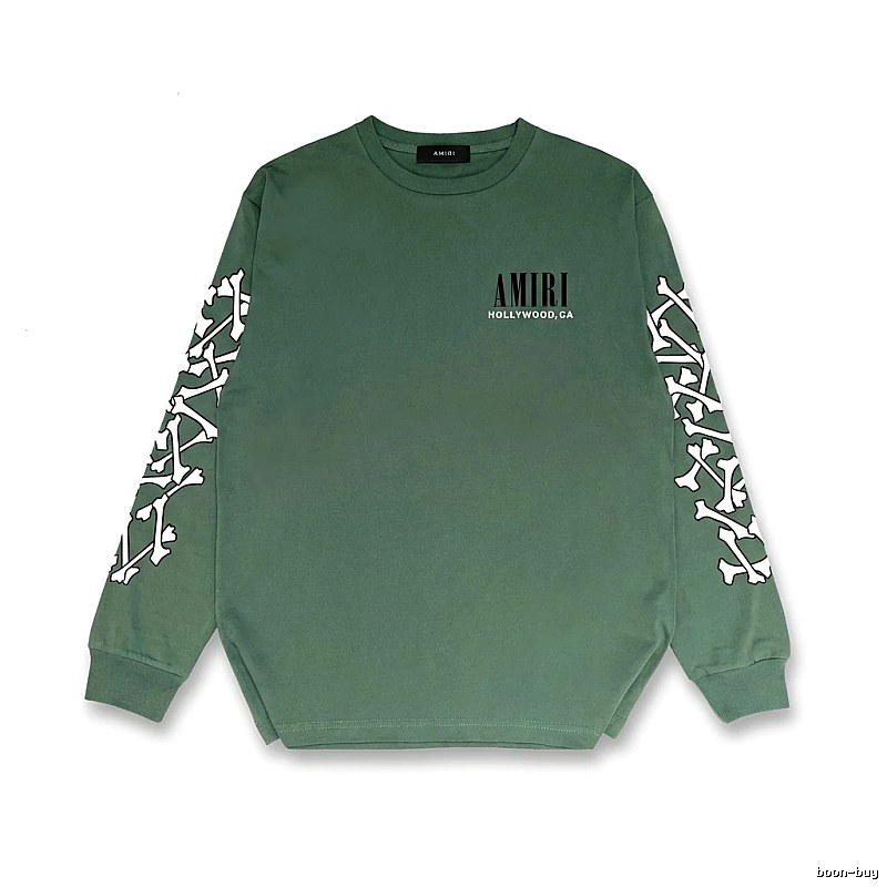 AMIRI Skull Retro Style Green Sweatshirt