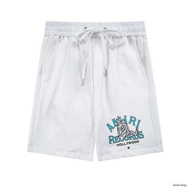 Amiri Statement Logo shorts Black Casual Amiri for Easy Pairing
