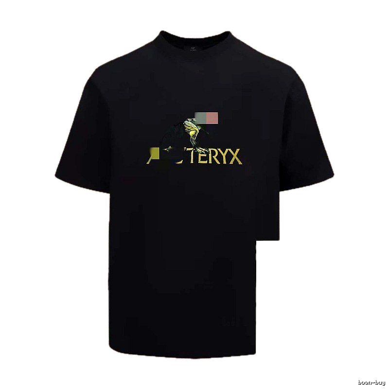 Arc'teryx Printed Outdoor Style Black Short Sleeve T-Shirt
