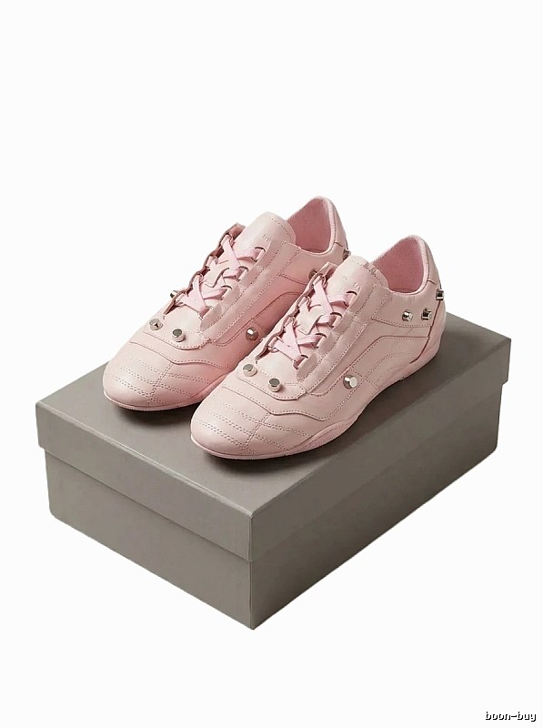 Balenciaga minimalist style pink shoes
