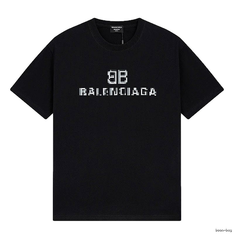 Balenciaga pixel-style black T-shirt