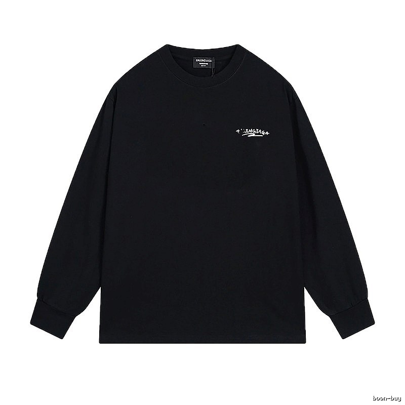 Balenciaga simple style black long-sleeved shirt