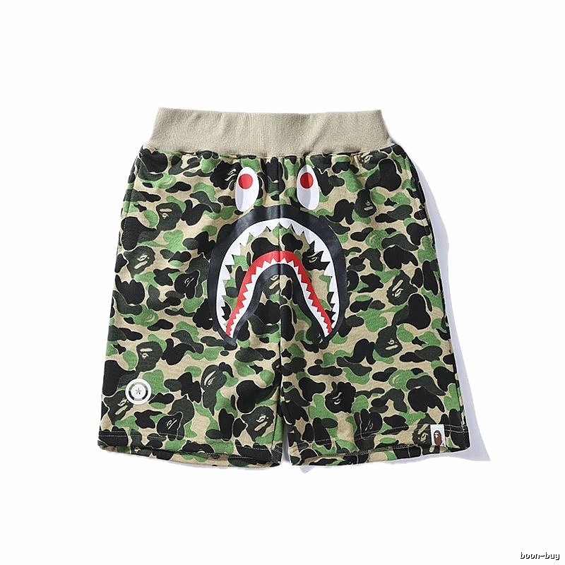 Bape camouflage shark-style shorts
