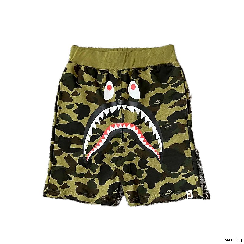 Bape camouflage shark-style shorts