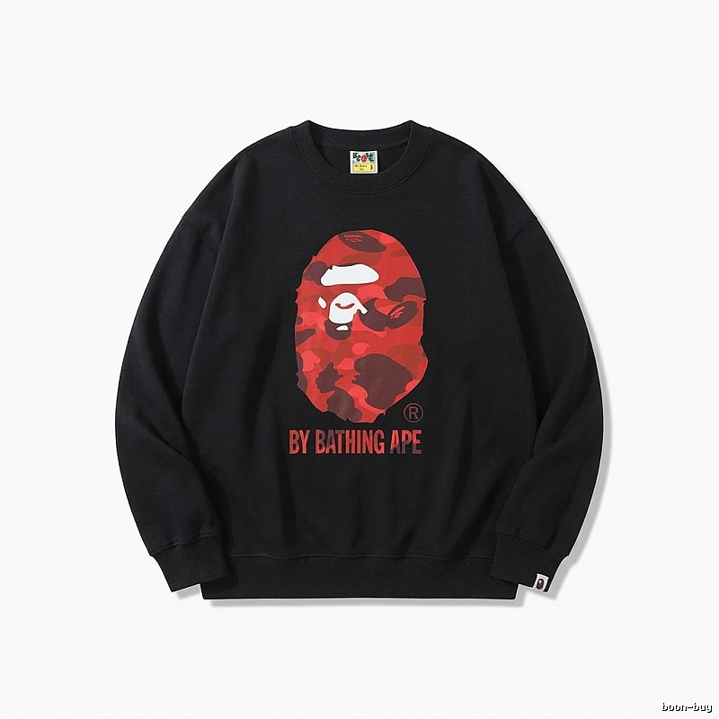 Bape camouflage style black sweatshirt