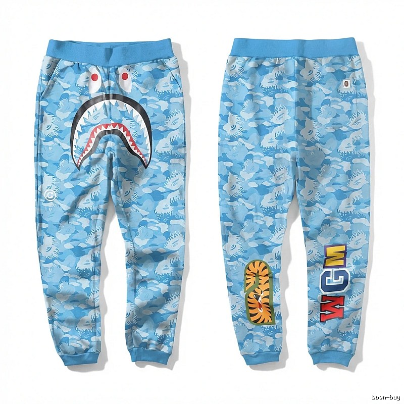 Bape Shark Camouflage Style Sweatpants
