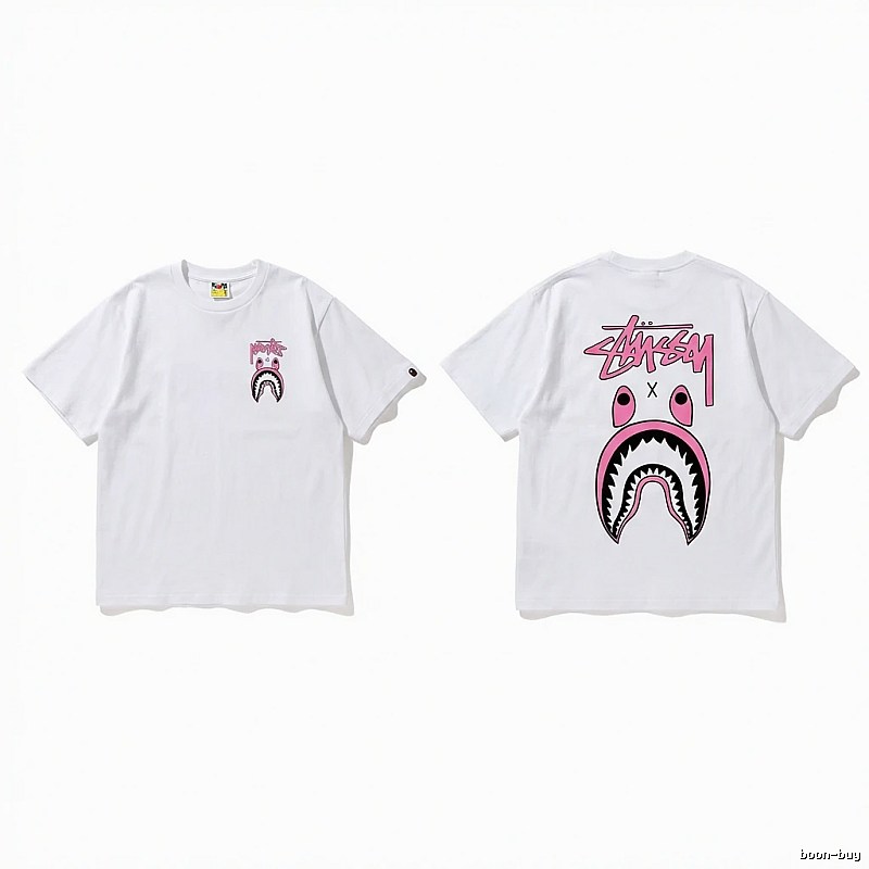 Bape Shark Co-branded White T-shirt