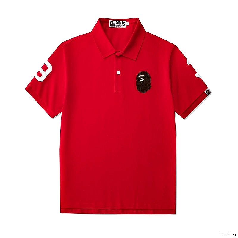 BAPE Travel Polo shirt White Polo Ape with Modern Look