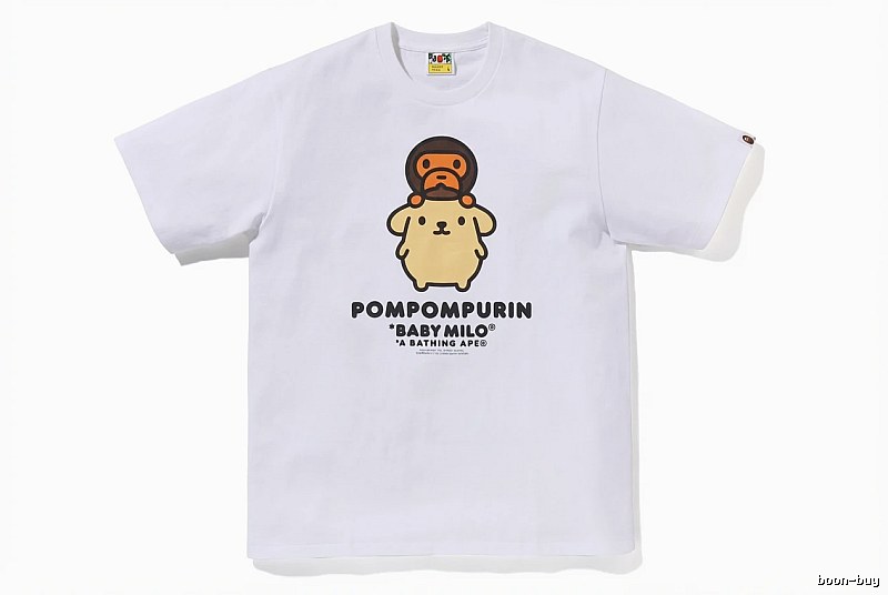 Bape x Pompompurin Co-branded Short-sleeve White