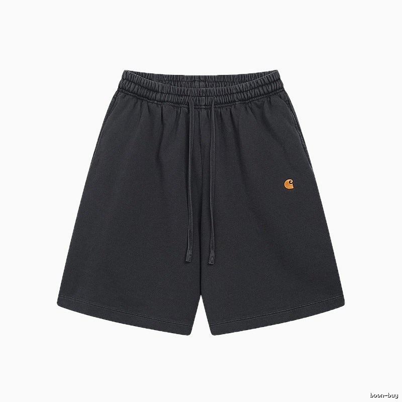 Carhartt Small Logo Workwear Style Carbon Black Casual Shorts
