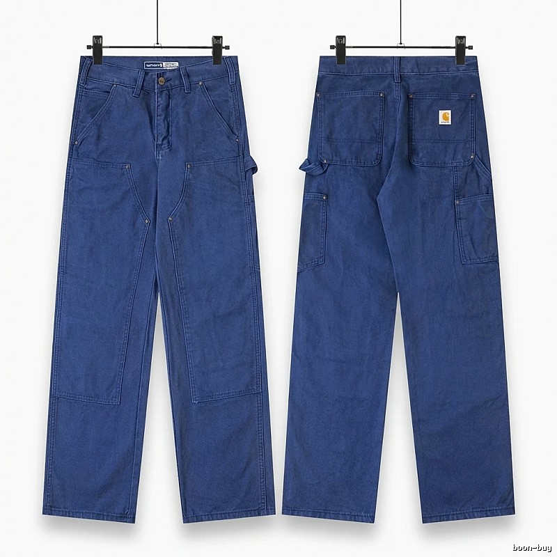 Carhartt workwear style blue long trousers
