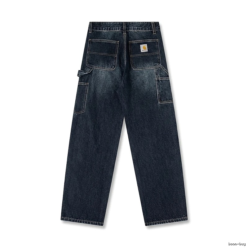 Carhartt workwear style dark denim jeans