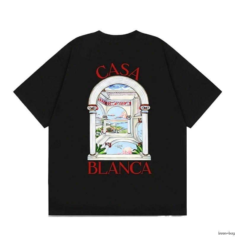 Casablanca retro style black T-shirt