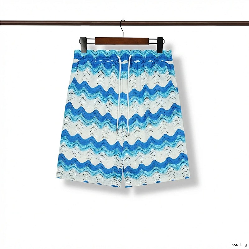 Casablanca Wave Style Blue and White Shorts