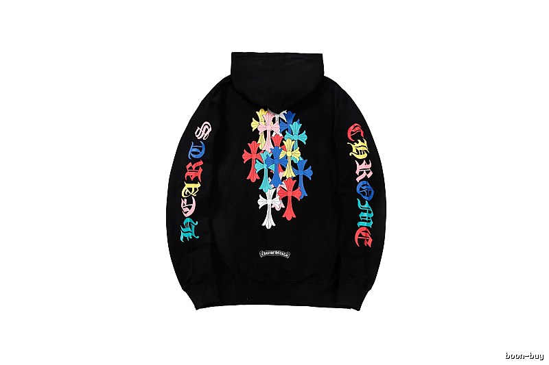 Chrome Hearts 2088-39 Black Cross Graphic Hoodie Resort Wear