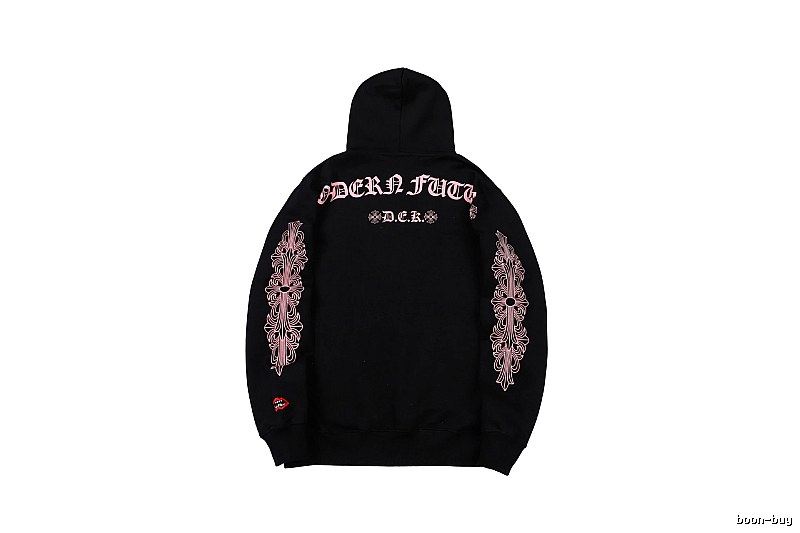 Chrome Hearts 2088-80 Black Cross Graphic Hoodie Statement Graphic