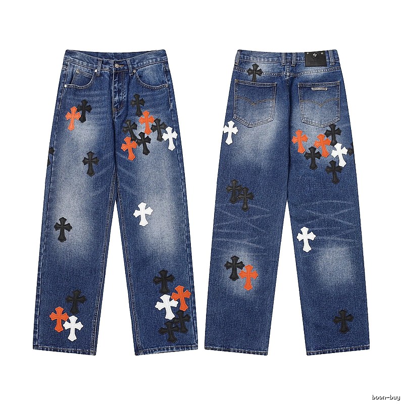 Chrome Hearts Casual Graphic jeans Light Denim Jeans for Comfortable Styling