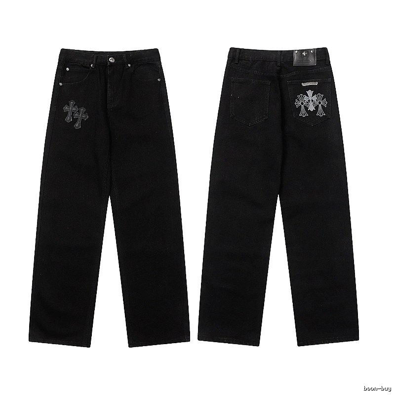Chrome Hearts Classic Graphic jeans Light Denim Jeans with Travel-Friendly Style