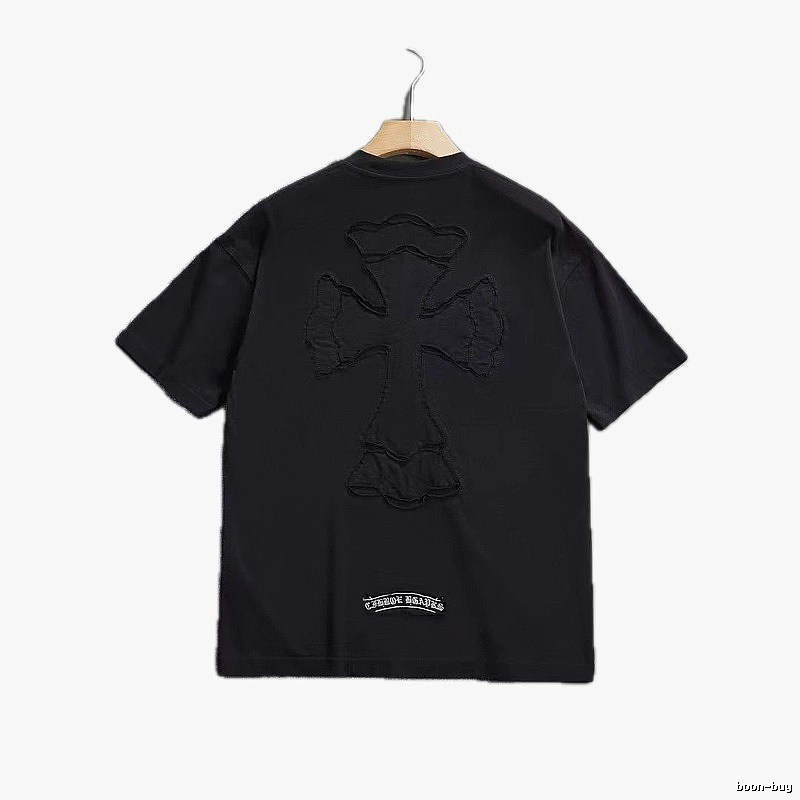 Chrome Hearts Cross Patch High Street Black Short-sleeve T-shirt