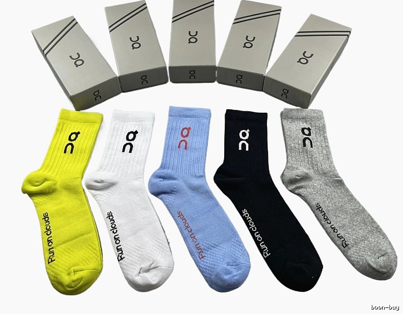 Colorful socks of the Run On Clouds trendy brand