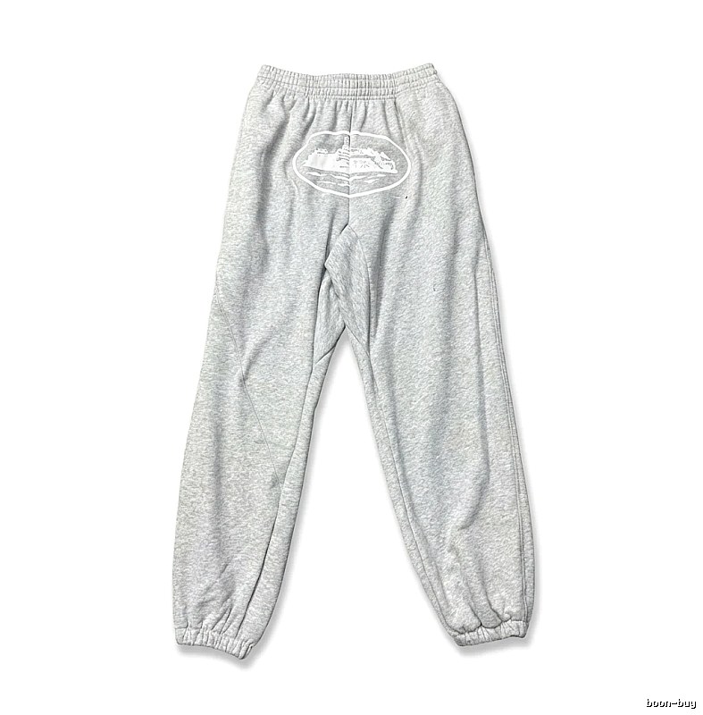 Corteiz Casual Style Grey Sweatpants