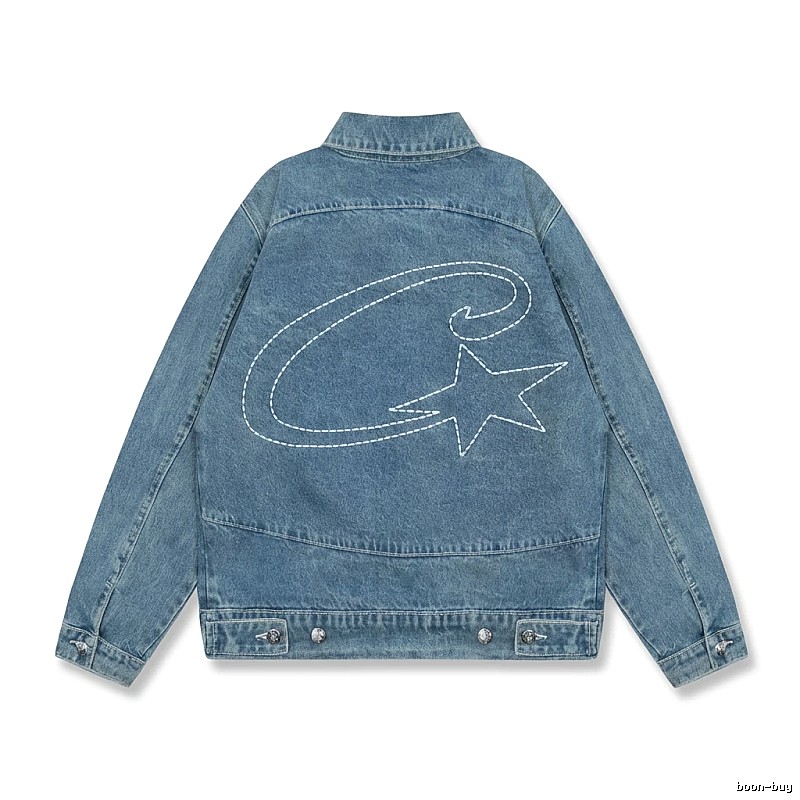 Corteiz Denim Trendy Style Coat
