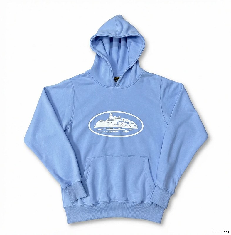 Corteiz Nautical Style Light Blue Hoodie