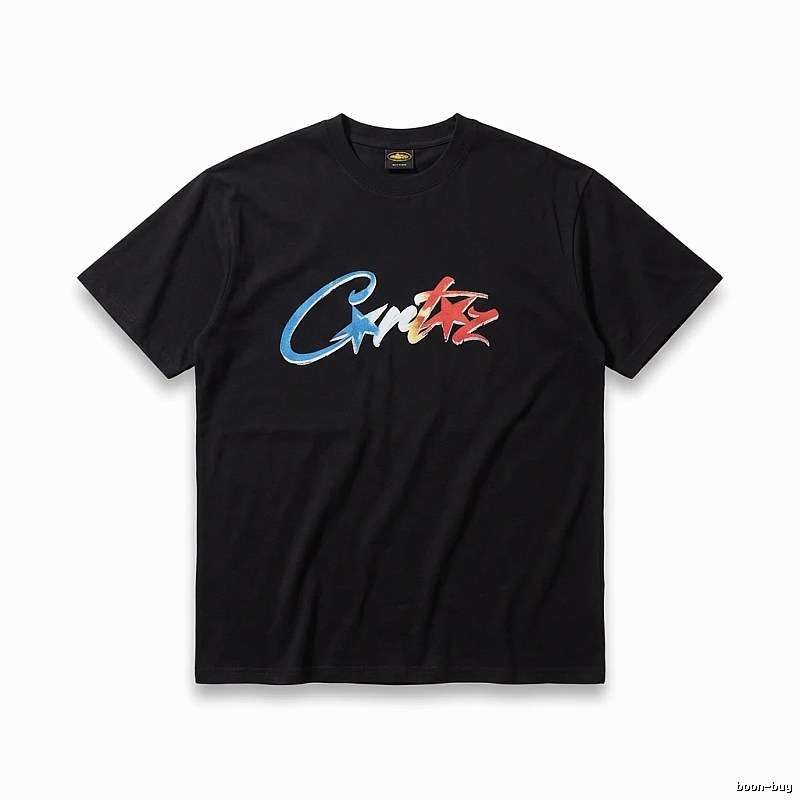 Corteiz Printed Trendy Black T-shirt