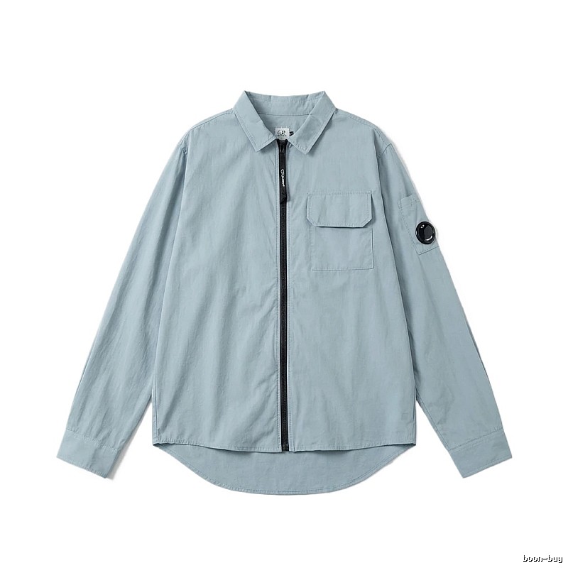 C.P. Series Simple Style Light Blue Shirt