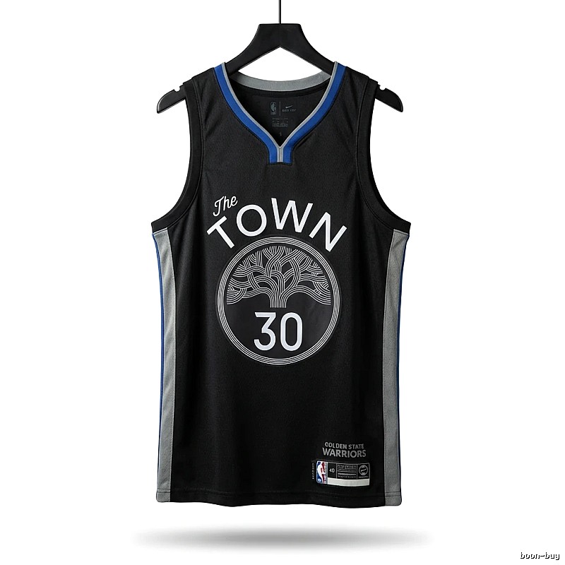 Curry's No. 30 black basketball jersey.