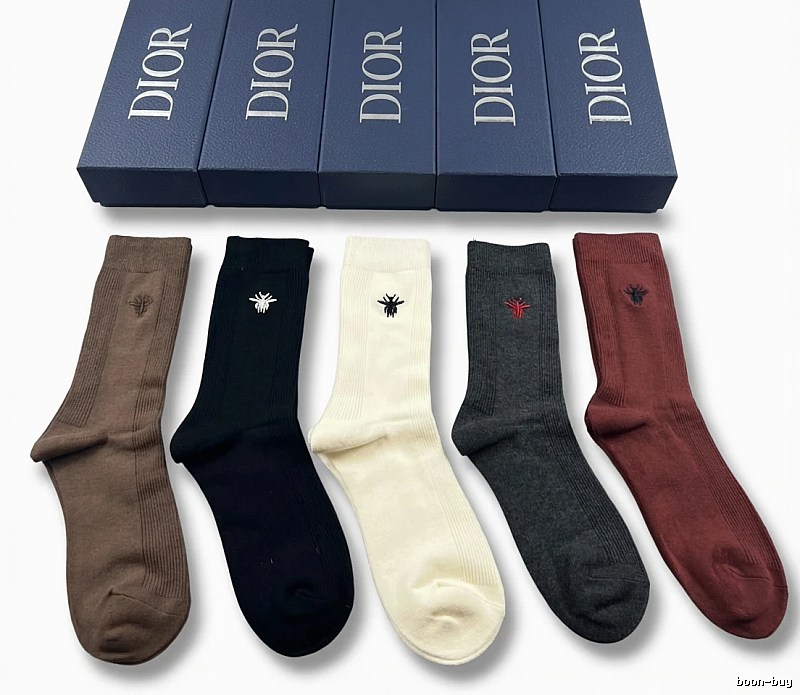 Dior embroidered fashion socks