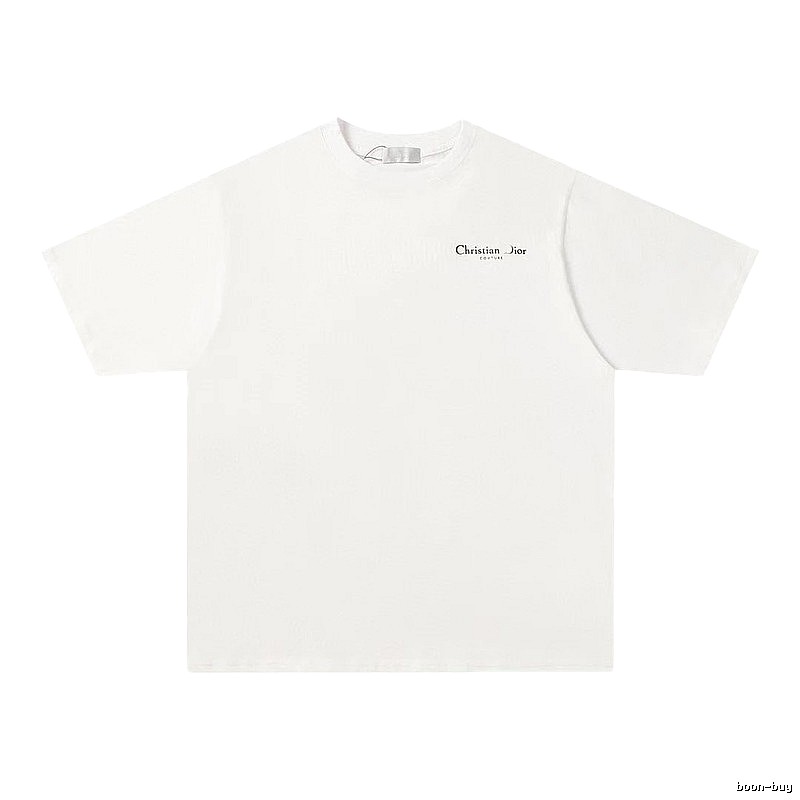 Dior Haute Couture Collection Minimalist Style White Short-sleeve T-shirt