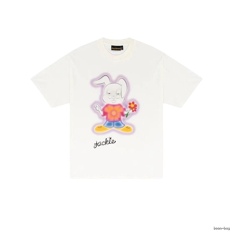 DREW Cartoon Rabbit Street Style Off-white T-shirt