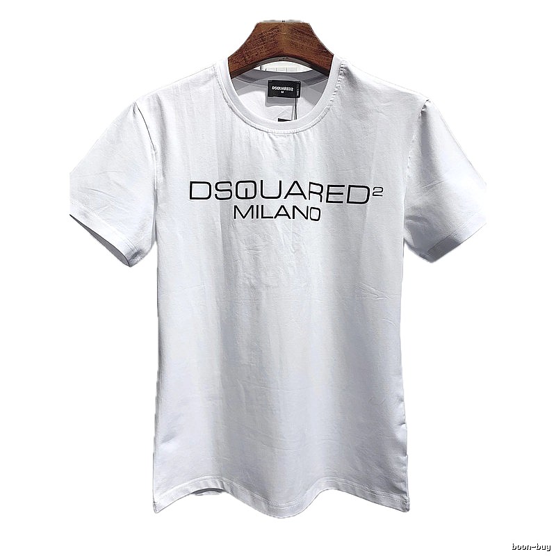 DSQUARED2 Letter Print Streetwear Brand White T-Shirt
